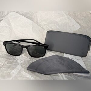 BMW Black Sunglasses with Black Lenses (unisex)